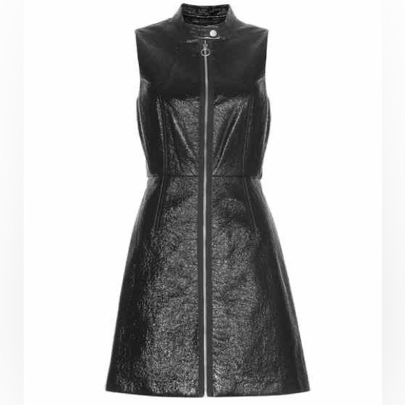 Marc by marc jacobs coated crinkle pleather dress New without tags size 6 - Picture 4 of 8